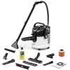 Image de Kärcher SE 4 Plus 1.081-170.0 Aspirateur lave-linge (tuyau 2 en 1 très flexible), rayon d'action 8 m, 1000 W, réservoir d'eau douce et sale de 4 l, blanc