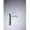 Image de Duravit D-Code Robinet de lavabo Taille M (hauteur du bec 167 mm) Robinet de lavabo à économie d'énergie (FreshStart) Robinet de salle de bain économiseur d'eau (MinusFlow), avec bonde à tirette,