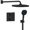 Image de GROHE Precision 348822430 Système de douche encastré avec thermostat pour 2 sorties (vanne d'arrêt/inverseur intégrée, douchette de tête 25 cm, douchette à main 2 jets 11 cm, tuyau 1,5 m, bordure