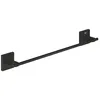 Image de GROHE Start Cube 409872430 Porte-serviettes sans perçage (pour une grande serviette, 45 cm de large, à coller ou à percer, avec vis et chevilles, sans colle, fixation cachée), carré, noir, 409872430