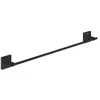 Image de GROHE Start Cube QuickFix Porte-serviettes mural pour salle de bain (métal, fixation dissimulée, vis et chevilles incluses), taille 600 mm, facile à installer, QuickGlue, noir mat, 410892430