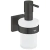 Image de GROHE Start Cube 410982430 Distributeur de savon avec support, noir mat