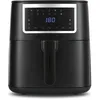Image de GOURMETmaxx Airfryer Friteuse à air chaud, 6,5 l, avec écran tactile, 9 fonctions, 11 programmes, mini four, rôtir presque sans huile, accessoires Airfryer passe au lave-vaisselle