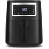 Image de GOURMETmaxx Airfryer Friteuse à air chaud, 4 l, friteuse avec écran tactile, 9 fonctions et 8 programmes, mini four, rôtir presque sans huile, accessoires Airfryer passe au lave-vaisselle