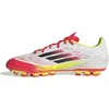 Image de adidas Mixte F50 LEAGUE Football boots Artificial Ground, Cloud White/Core Black/Solar Yellow, 44 EU