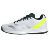 Image de adidas Homme Courtflash Speed 2 Mens Tennis Shoes, Cloud White/Silver Metallic/Lucid Lemon, 42 2/3 EU
