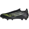 Image de adidas Mixte F50 LEAGUE Laceless Firm Ground Football Boots, Core Black/Iron Metallic/Lucid Lemon, 46 2/3 EU