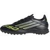 Image de adidas Mixte F50 LEAGUE Turf Football Boots, Core Black/Iron Metallic/Lucid Lemon, 45 1/3 EU
