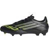 Image de adidas Mixte F50 LEAGUE Firm Ground Football Boots, Core Black/Iron Metallic/Lucid Lemon, 42 EU