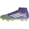 Image de adidas Mixte F50 LEAGUE Mid Firm Ground/Multi Ground Football Boots, Purple Rush/Cloud White/Lucid Lemon, 44 2/3 EU