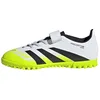 Image de adidas Mixte enfant PREDATOR CLUB Hook-and-Loop Turf Football Boots Kids, ftwr white/core black/lucid lemon, 38 2/3 EU