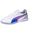 Image de PUMA Chaussures de football King Match It unisexes, Puma Blanc Bluemazing Plat Gris Clair, 46 EU