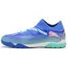 Image de PUMA Chaussures de football Future 7 Pro Cage unisexes, Bluemazing PUMA Blanc Menthe poivrée électrique, 46.5 EU