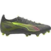 Image de PUMA Ultra 5 PRO FG Chaussures de football unisexes, argent mat vieilli, jaune alert-Sun Struck, 41 EU, Argent vieilli mat jaune alerte soleil frappé, 41 EU