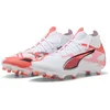 Image de PUMA Chaussures de football Ultra 5 Match+ FG/AG WN pour femme, blanc/noir/rouge brillant, 36 EU, Puma PUMA blanche, noire, rouge éclatante, 36 EU