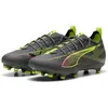 Image de PUMA Ultra 5 PRO FG JR Chaussures de football, argent mat vieilli, jaune alert-Sun Struck, 38 EU, Argent vieilli mat jaune alerte soleil frappé, 5 UK