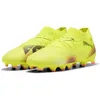 Image de PUMA Future 8 Pro Fg/Ag Jr Chaussures de football unisexes pour enfant, Yellow Alert PUMA Black Sun Struck, 36 EU