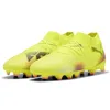 Image de PUMA Future 8 PRO FG/AG JR Chaussures de football, Yellow Alert Black-Sun Struck, 44 EU, Yellow Alert PUMA Black Sun Struck, 28 EU