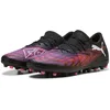 Image de PUMA Future 8 Match Low MG Chaussures de football unisexes Noir/blanc/rouge brillant Pointure 39,5 EU, Puma PUMA noire, blanche, rouge éclatante, 40 EU