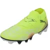 Image de PUMA Chaussures de football Future 8 Match FG WN pour femme, Yellow Alert Aged Silver-Sun Struck, 41 EU, Yellow Alert PUMA Argent vieilli, 42 EU