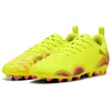 Image de PUMA Future 8 Play MG JR Chaussures de football, Yellow Alert Black-Sun Struck, 44 EU, Yellow Alert PUMA Black Sun Struck, 28 EU
