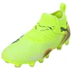 Image de PUMA Future 8 Match FG/AG JR Chaussures de football, Yellow Alert Black-Sun Struck, 44 EU, Yellow Alert PUMA Black Sun Struck, 28 EU