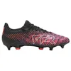 Image de PUMA Future 8 Play Mxsg Chaussures de football unisexes, Puma PUMA noire, blanche, rouge éclatante, 46 EU