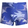 Image de adidas Homme GRAPHIC SWIM BOXERS, semi lucid blue/white, 40