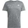 Image de adidas Homme Own the Run Melange T-Shirt, Black/Grey Three Mel, XL