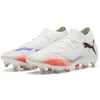Image de PUMA Future 8 Match MXSG Chaussure de football unisexe, blanc/noir/rouge brillant, 41 EU, Puma PUMA blanche, noire, rouge éclatante, 41 EU