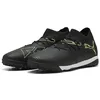 Image de PUMA Chaussures de football Future 8 Match unisexes, Puma Noir pétillant vert clair terrain, 42 EU