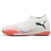 Image de PUMA Chaussures de football Future 8 Match unisexes, Puma PUMA blanche, noire, rouge éclatante, 43 EU