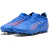 Image de PUMA Chaussures de football Ultra 6 Match Mg Jr unisexes pour enfant, PUMA ultra bleue, blanche et rouge, 28 EU