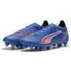 Image de PUMA Chaussure de football unisexe 6 Match MXSG, ultra bleu blanc/rouge brillant, 41 EU, PUMA ultra bleue, blanche et rouge, 40.5 EU
