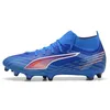 Image de PUMA Chaussures de football Ultra 6 Match+ Fg/Ag unisexes, Ultra Blue PUMA White PUMA Black, 47 EU