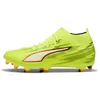 Image de PUMA Chaussures de football unisexe Ultra 6 Match+ FG/AG, Yellow Alert Black-Glowing Red-Lime Squeeze, 41 EU, Yellow Alert PUMA Squeeze Squeeze Noir/rouge, 41 EU
