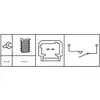 Image de HELLA Interrupteur des feux de freins pour RENAULT: Kangoo, Clio, Mégane Classic, Twingo, Symbol - Thalia, Trafic, Thalia (Ref: 6DD 008 622-801)