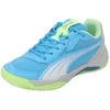 Image de PUMA Chaussures de tennis Nova Court unisexes, PUMA lumineuse bleue blanche gris glacial, 46 EU