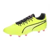 Image de PUMA Chaussures de football King Pro Fg/Ag unisexes, Lime électrique PUMA Black Poison Pink, 43 EU