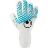 Image de uhlsport Cybertec Absolutgrip HN Gants de gardien de but de football avec excellente adhérence et matériau néoprène Blanc/bleu cyber/noir