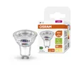 Image de OSRAM Lampe de réflecteur PAR16 avec classe B d'efficacité énergétique B, socket GU10, remplacement de 50W, sortie nominale 2W, 2700k (blanc chaud), verre transparent, non dimmable 1 pack