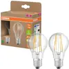 Image de OSRAM HOMELIGHTING 4099854253546 LED-lamp Energielabel A (A - G) E27 Peer 5 W = 75 W Warmwit (Ø x h) 60 mm x 60 mm 2 stuk(s)