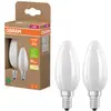 Image de OSRAM HOMELIGHTING 4099854253805 LED-lamp Energielabel A (A - G) E14 Kaars 2.2 W = 40 W Warmwit (Ø x h) 35 mm x 35 mm 2 stuk(s)