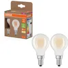 Image de OSRAM LED Superstar Classic P 40 en forme de mini bouclassique en verre dépoli, 2,2 W, 470 lm,E14, lumière blanc chaud de 2700 K, EEK A, diamètre 45 mm, lot de 2