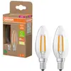 Image de OSRAM HOMELIGHTING 4099854255472 LED-lamp Energielabel A (A - G) E14 Kaars 2.2 W = 40 W Warmwit (Ø x h) 35 mm x 35 mm 2 stuk(s)