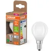 Image de Osram Energy Class LED-Lampe in klassischer Miniballform, 3.8 W / 806 lm, EEK A, kaltweißes Licht (4000 K), CRI 80, aus gefrostetem bleifreiem Glas, E14 Sockel, IP20, 45 mm Durchmesser.