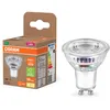 Image de à réflecteur LED OSRAM de classe énergétique PAR16 de 3,3 W, 600 lm, blanc chaud (2700 K) en verre transparent sans plomb avec culot GU10 de classe d'efficacité énergétique A, diamètre 50 mm, IP20.