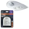 Image de OSRAM Door LED avec détecteur de mouvement, fonctionne sur batterie, 4000K, 40lm, 0,95W, IP54, blanc, éclairage vers le bas, convient aux entrées