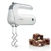 Image de Bosch Styline MFQ4835DE, 2 x 2, 2 x 2, 2 crochets à pétrir en acier inoxydable, passe au lave-vaisselle, 575 W, blanc