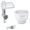 Image de Bosch muz5bs1 Lifestyle Set bakingse Sation Hachoir à viande avec attache pour sablés, Bol Mélangeur, blanc